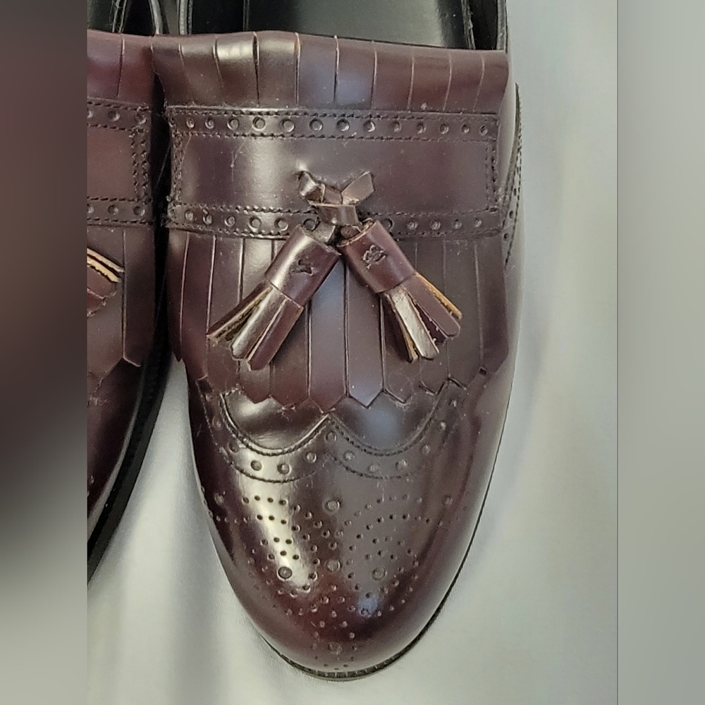 Nunn Bush Comfort Burgundy Tassel Loafers Size 12M - Picture 5 of 11